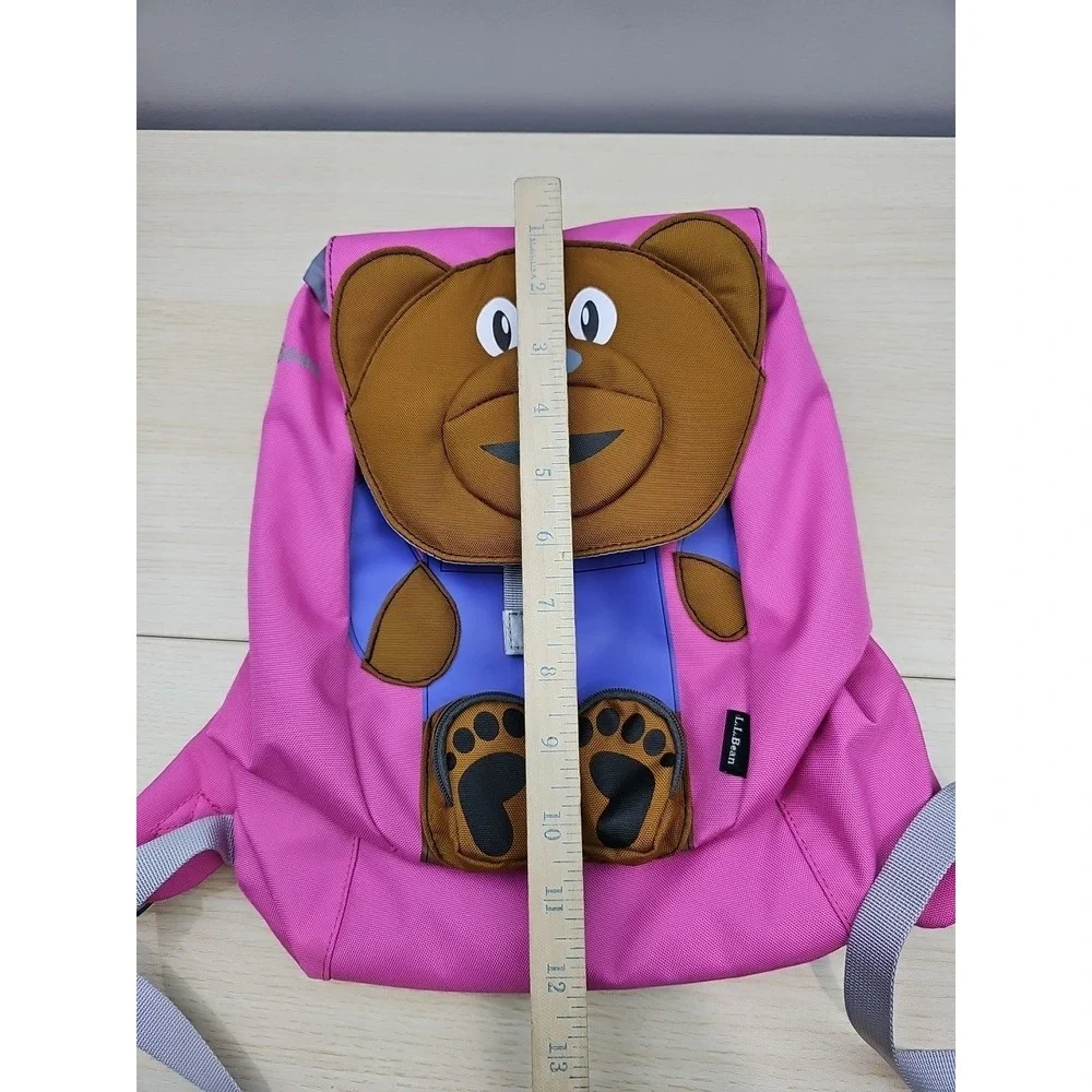 L.L.Bean Critter Pack Kids Backpack Bear Pink Cute‎ Animal Children's School Bag